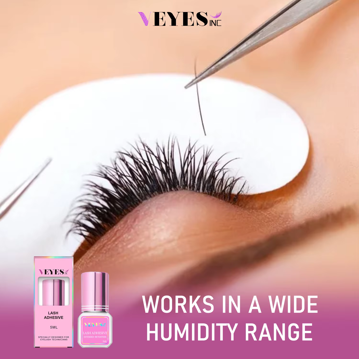 Veyes Inc 5ml colle pour Extensions de cils Veyelash 1-2 secondes adhésif pour cils à séchage rapide