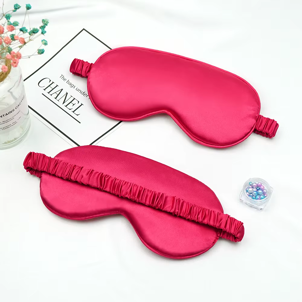 Masque pour les yeux de sommeil en imité, Patch d'ombrage, Portable, voyage, relaxation, pause déjeu