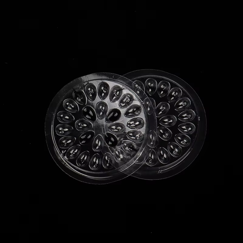 Palette de colle jetable pour extensions de cils, 100 pièces, tampons de colle, support en plastique