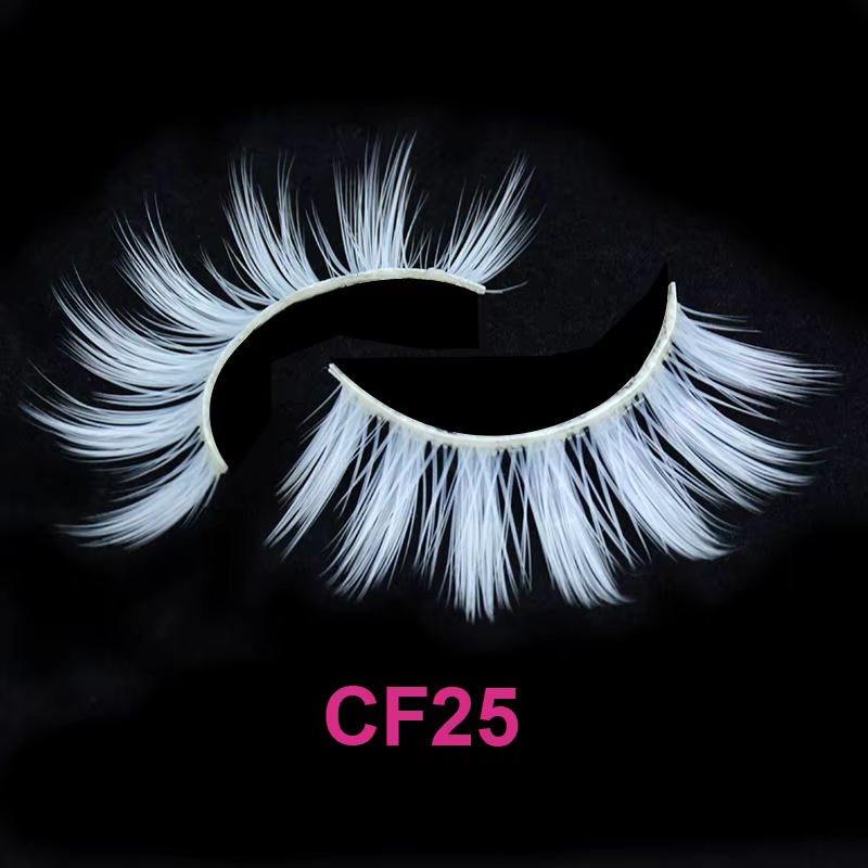 OKAYLASH – faux cils arc-en-ciel, 7 couleurs, princesse Cilia, en vrai vison, pelucheux, pour fête d