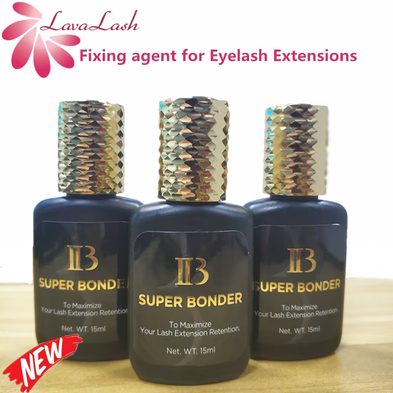Agent fixateur IB SUPER BONDER 15ml pour extensions de cils, primer adhésif, liquide de durcissement