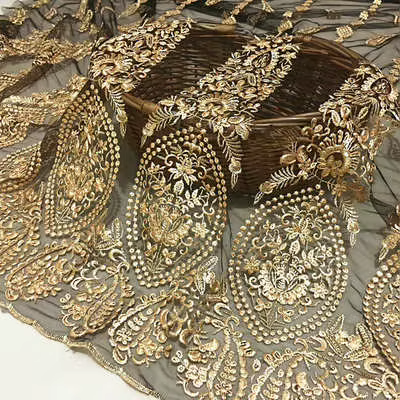Maille fil d'or brodé chiffré haut de gamme personnalisé dentelle tissu jupe vêtements robe accessoi