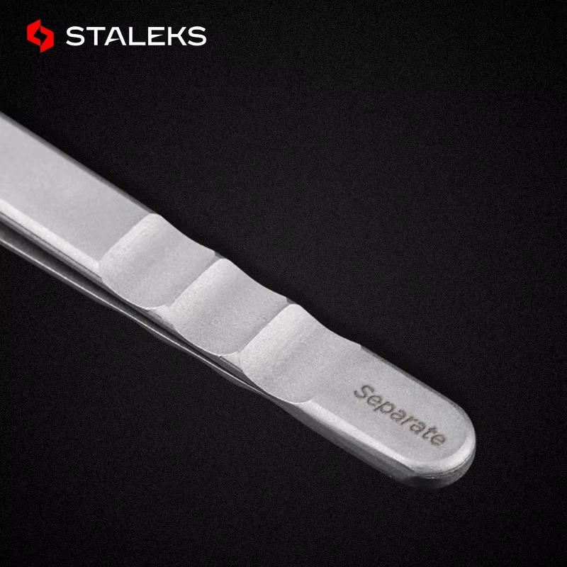 STALEKS Pro – pincettes droites et incurvées en acier inoxydable de haute précision, série TE, outil