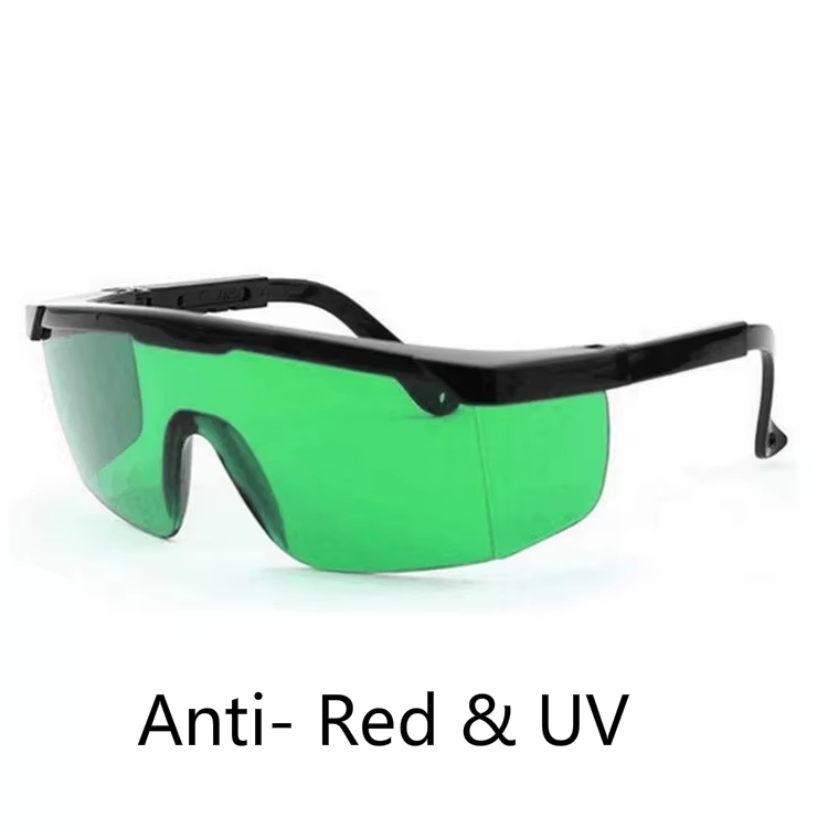 Lunettes de thérapie par lumière rouge pour la protection des yeux lors de séances infrarouges et LE