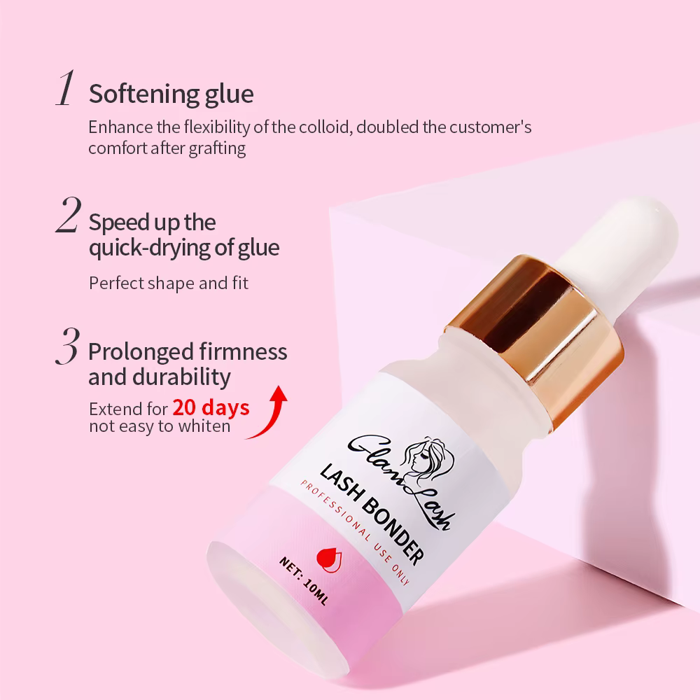 GLAMLASH 10 ml/15 ml Super Bonder agent de fixation pour Extensions de cils apprêt pour cils colle a