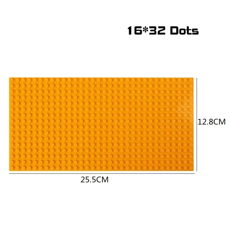 Plaque de base 32x32 16x32 points, blocs de construction en brique classique, pièces de construction