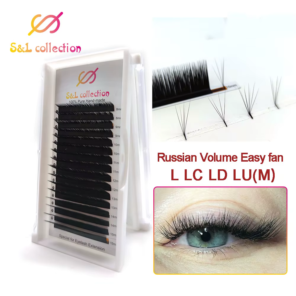 Nouveau arrivé 0.05/0.07 L/LC/LD/LU 1 pièces volume de cils magiques facile à fabriquer effet éventa