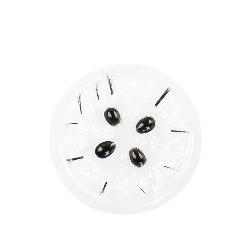 Palette de colle jetable pour extensions de cils, 100 pièces, tampons de colle, support en plastique
