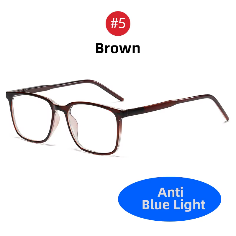 VIVIBEE 2026 Lunettes Anti-Lumière Bleue Carrées Homme Monture Légère TR90 Anti-Rayons Bleus Femme L