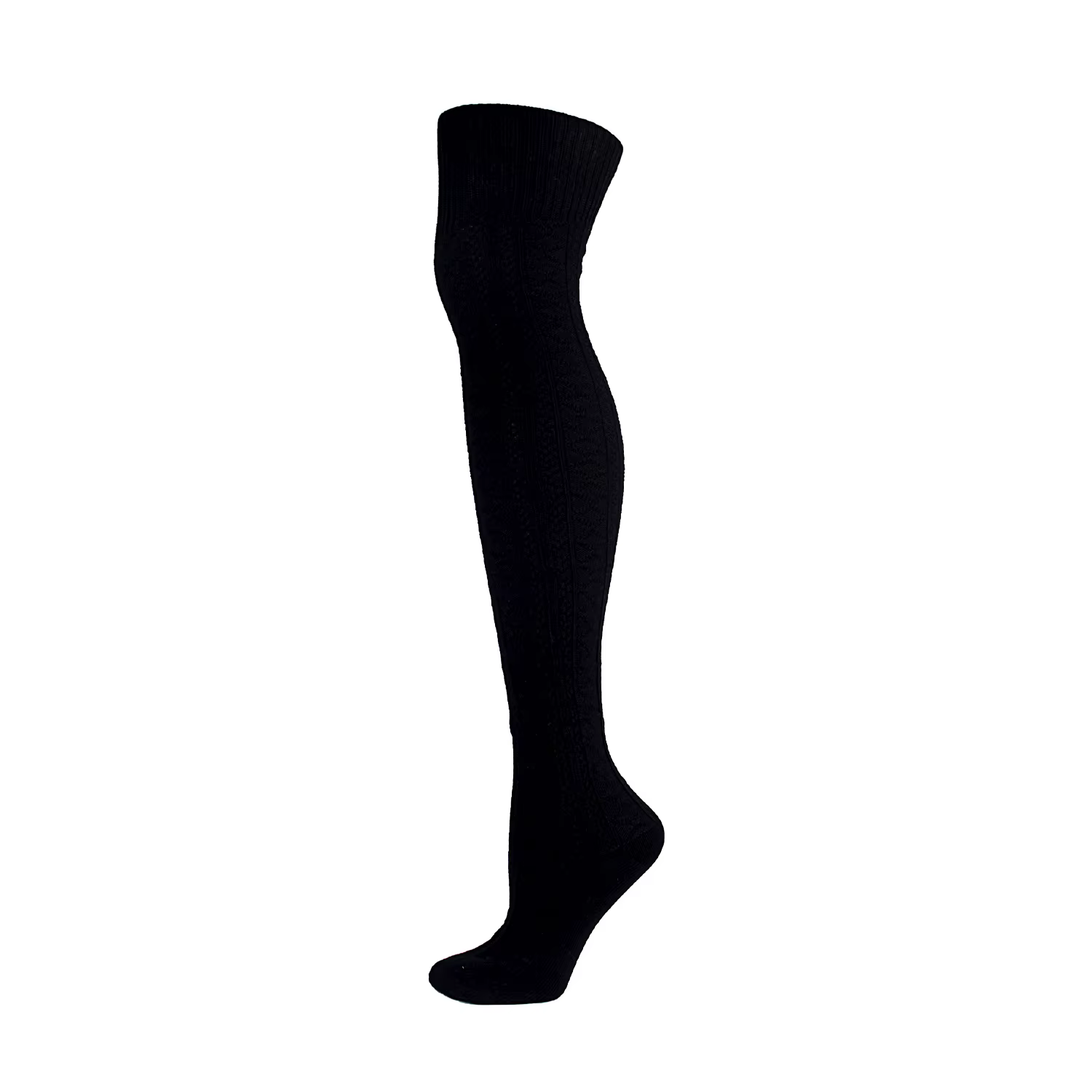 Bas longs en coton pour hommes et femmes, maintien au chaud, tissage torsadé, au-dessus du genou, do