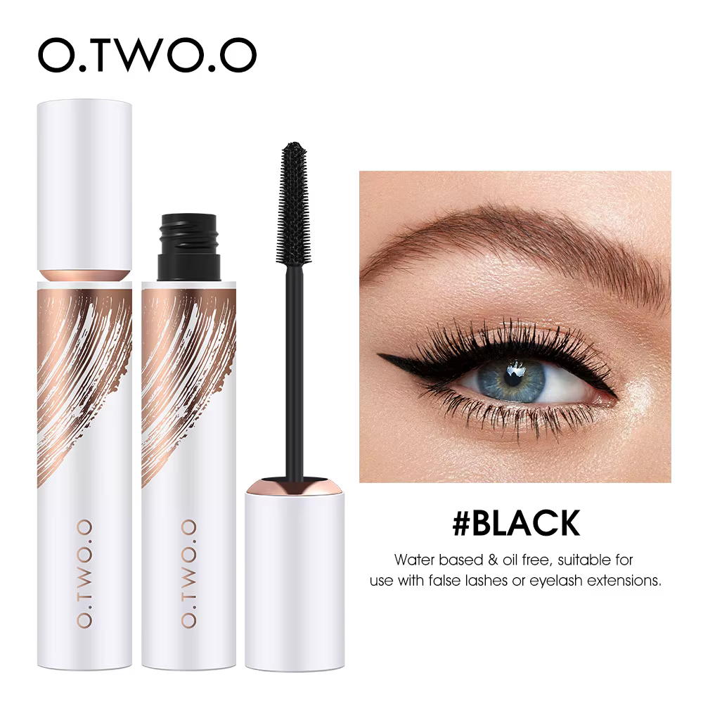 O.TWO.O Mascara noir allongeant les cils maquillage imperméable longue tenue Volume Mascara 4D cosmé
