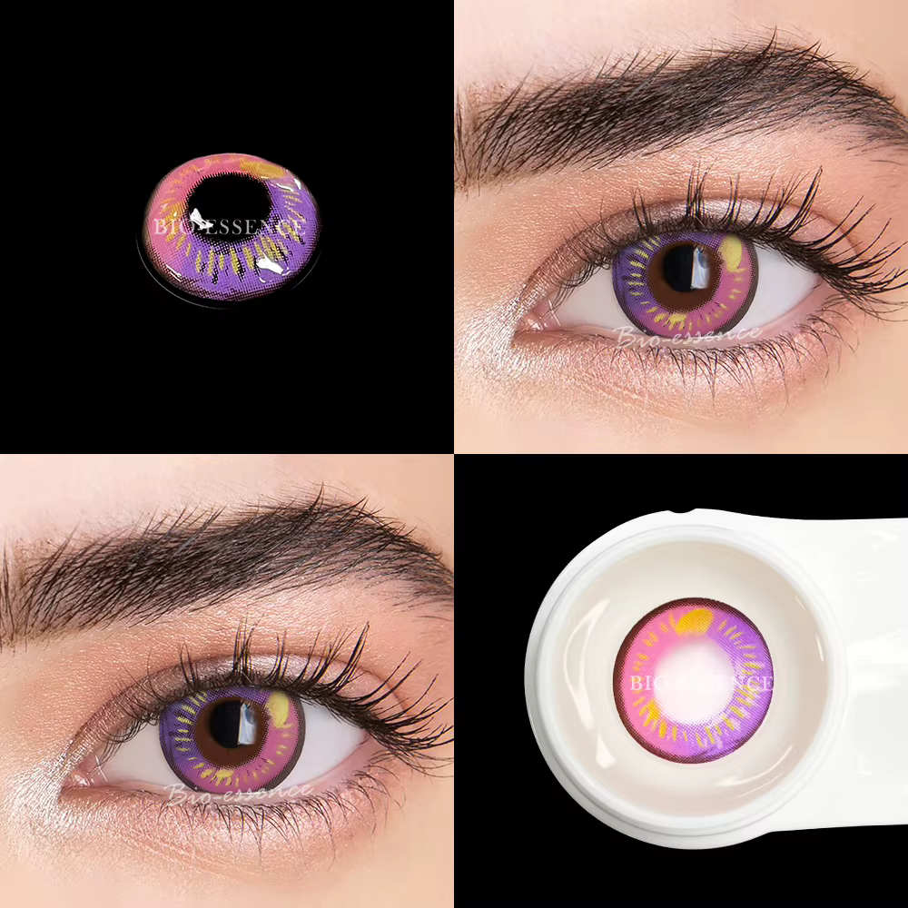 Bio-essence Cosplay lentilles de Contact de couleur pour les yeux accessoires d'anime lentilles Maki