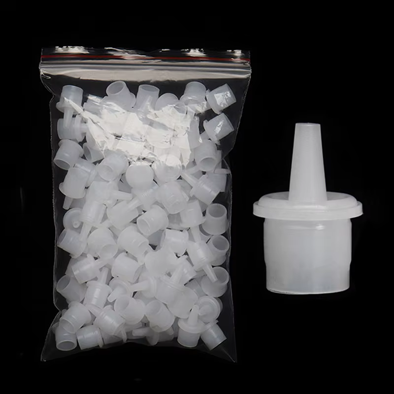 Bouchon de bouteille de colle pour cils, 20 pièces, buse de tasse adhésive, support adhésif, bouchon