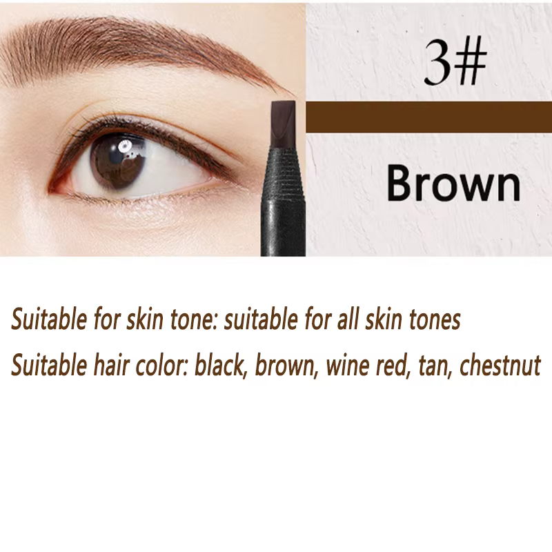 Crayon à sourcils marron imperméable de haute qualité professionnel femme pas cher rehausseur de sou