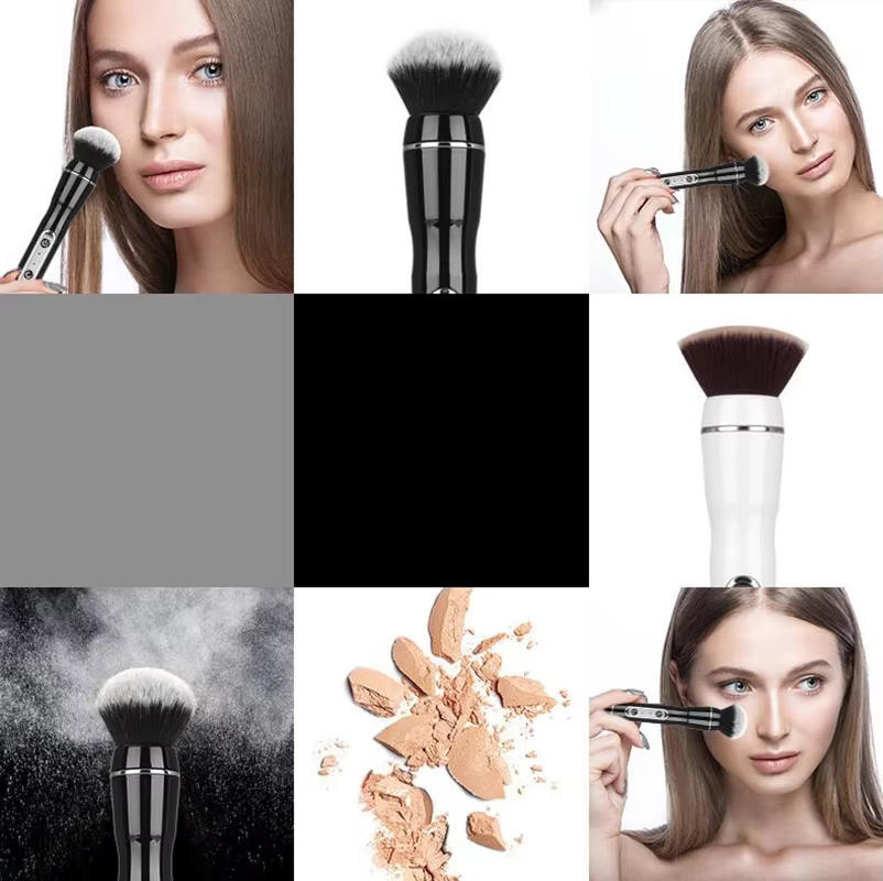 Pinceau de maquillage rotatif automatique, pinceau de maquillage électrique, fard à joues liquide et