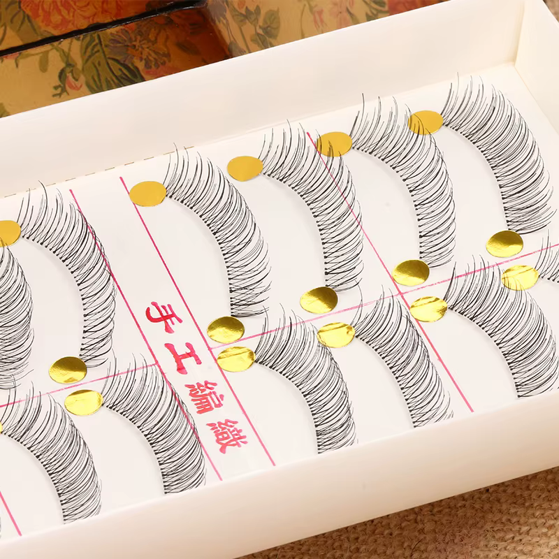 10 paires de Faux Cils longs naturels faits à la main Maquillage Cils Cilia Cilios Faux Cils Faux Ci