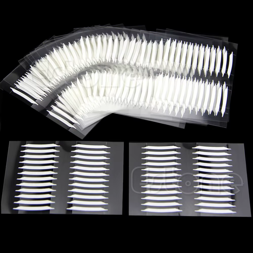 Lot de 240 paires d'autocollants pour paupière, accessoire de maquillage transparent, dentelle, mail