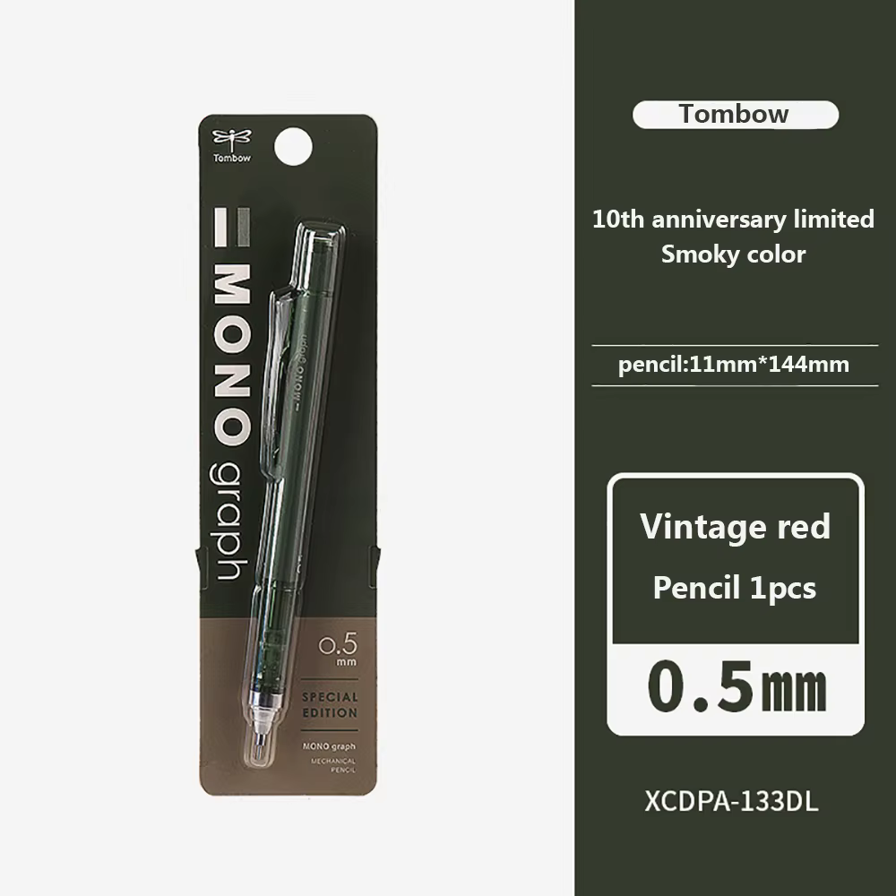 Tombow-Crayon Mécanique Rétro de 0.5mm, Édition Limitée, Centre de Gravité Bas, pour Dessin et Peint