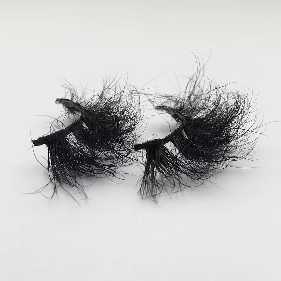 RED SIREN – faux cils en vison pelucheux, épais et longs, avec boîte, pour maquillage, 25mm, 10 à 50