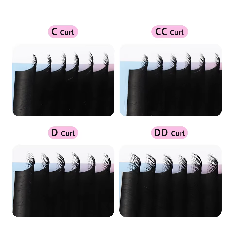 RUJADE 10 plateaux/lot vente en gros Extension de faux cils individuels vison cils de Volume russe c