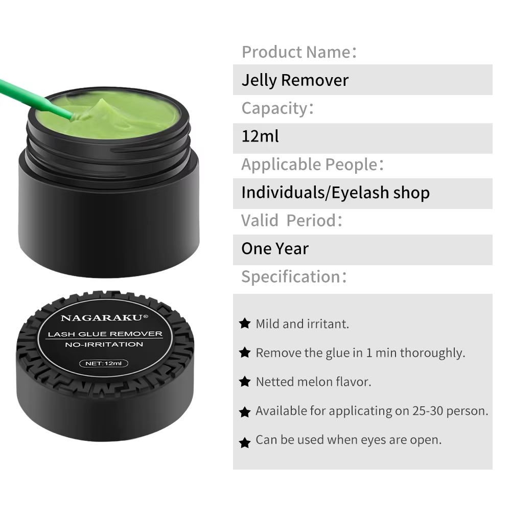 NAGARAKKU – dissolvant de colle pour faux-cils, outils pour Extensions de cils en Gel de gelée, crèm
