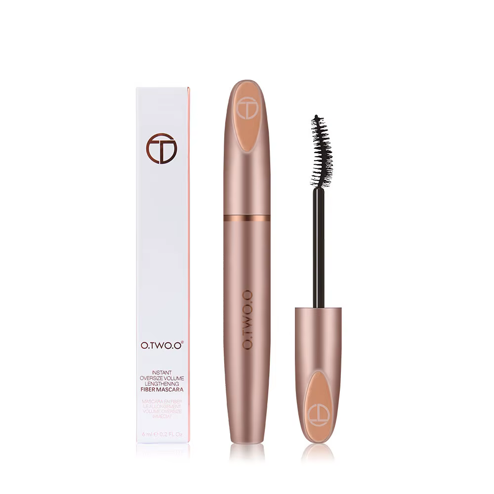 O.TWO.O Mascara Super Volume allongeant Mascara Curling imperméable 4D fibre de soie Extension de ci