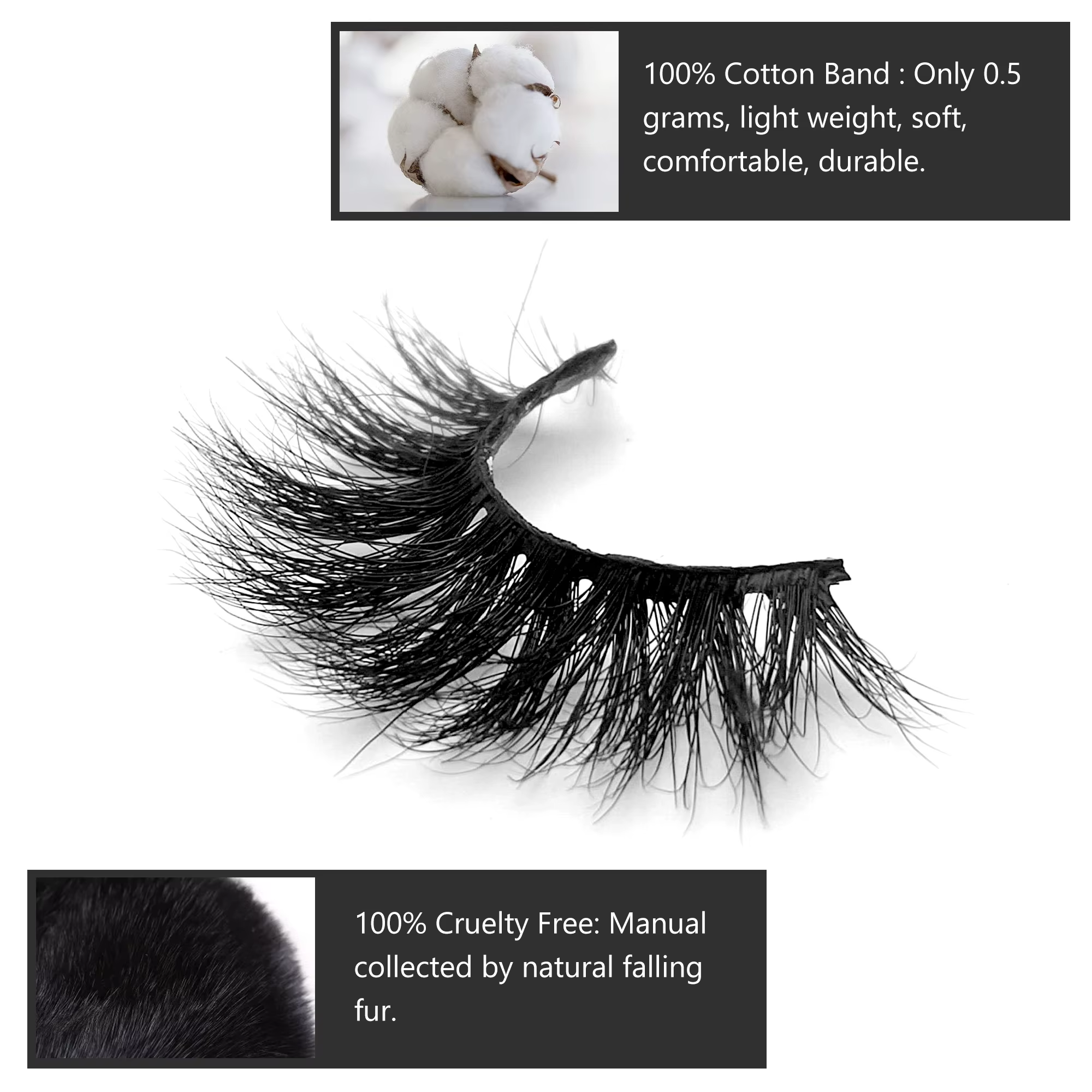 Cils en gros 20/40/50/100 pièces 5D cils de vison cils de vison naturels en gros faux cils maquillag
