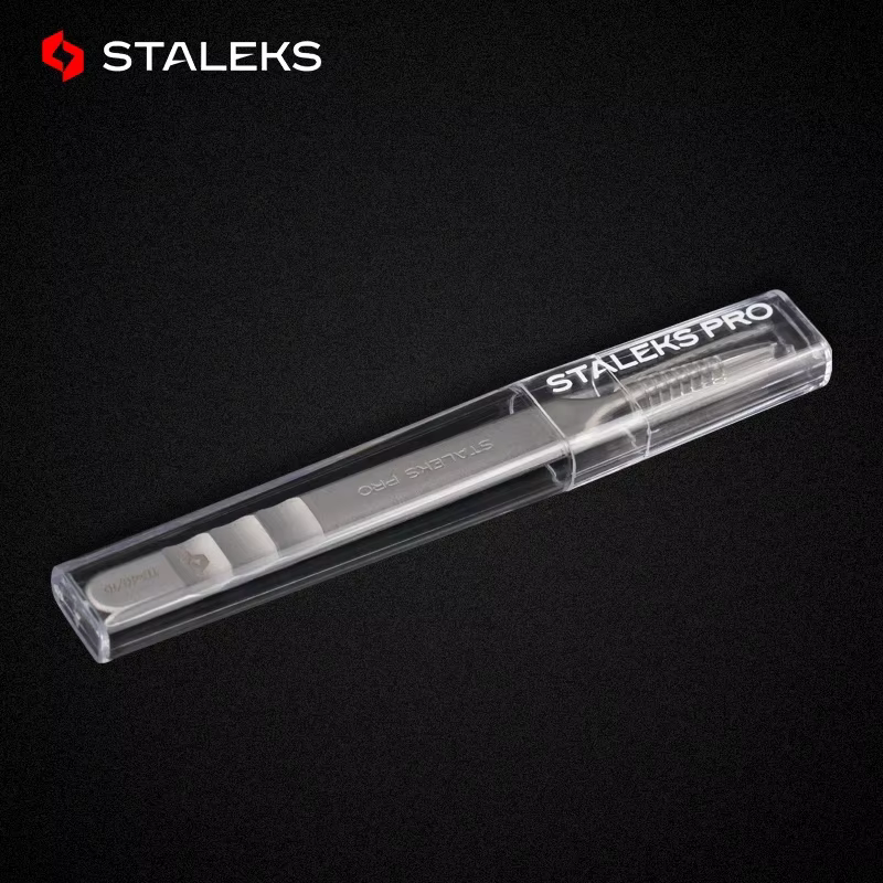 STALEKS Pro – pincettes droites et incurvées en acier inoxydable de haute précision, série TE, outil
