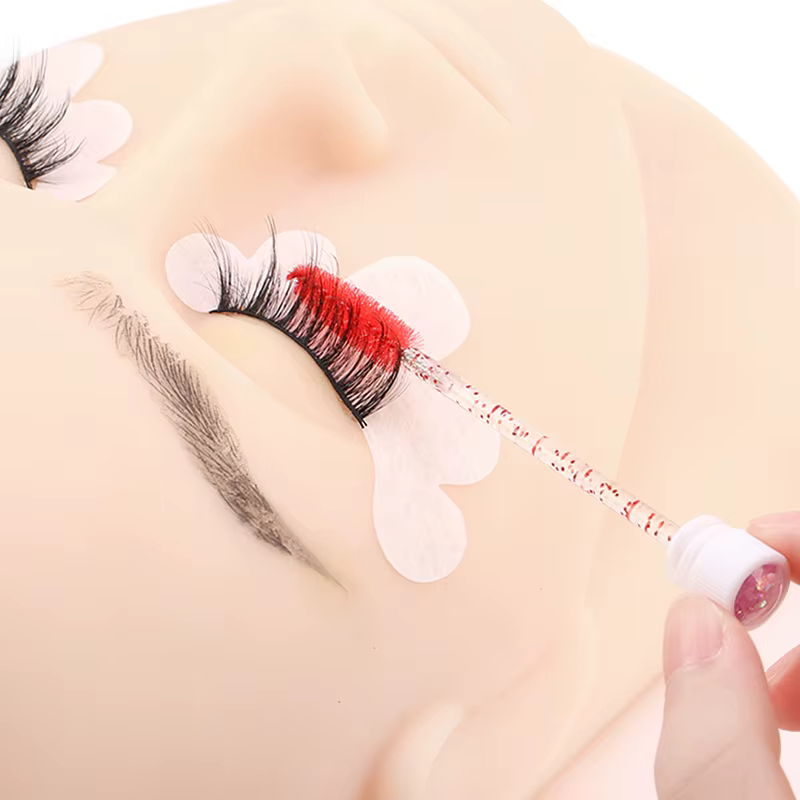 Tube de brosse à sourcils en diamant jetable, brosse à cils en cristal réutilisable, ensembles de ma