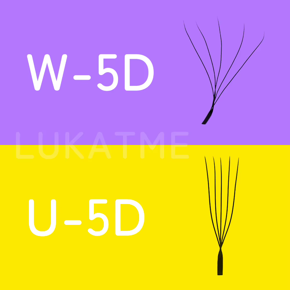 Extensions de cils LUKATME 0.07 PBT, bouquets préfabriqués YY 3D 4D 5D 6D, double 3D, forme W & U, k