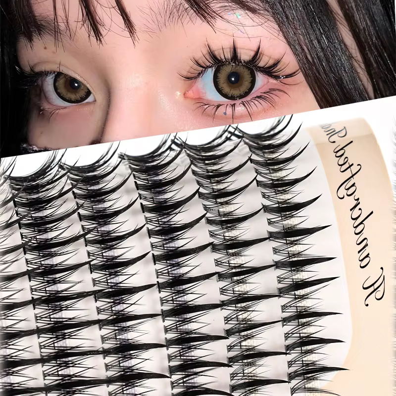 246 paquets Manga faux cils poupée yeux naturel Anime cils Cosplay 3D hérissé épais vison faux cils