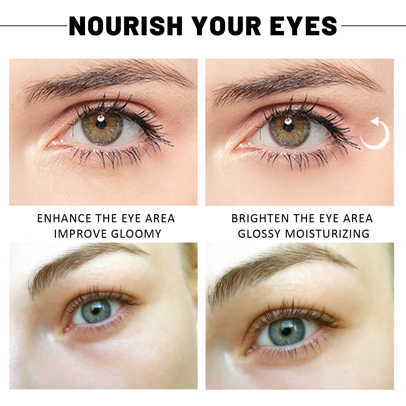 EELHOE 24K or masque pour les yeux Anti foncé hydratant sous les yeux coussinets de Gel revitalisant