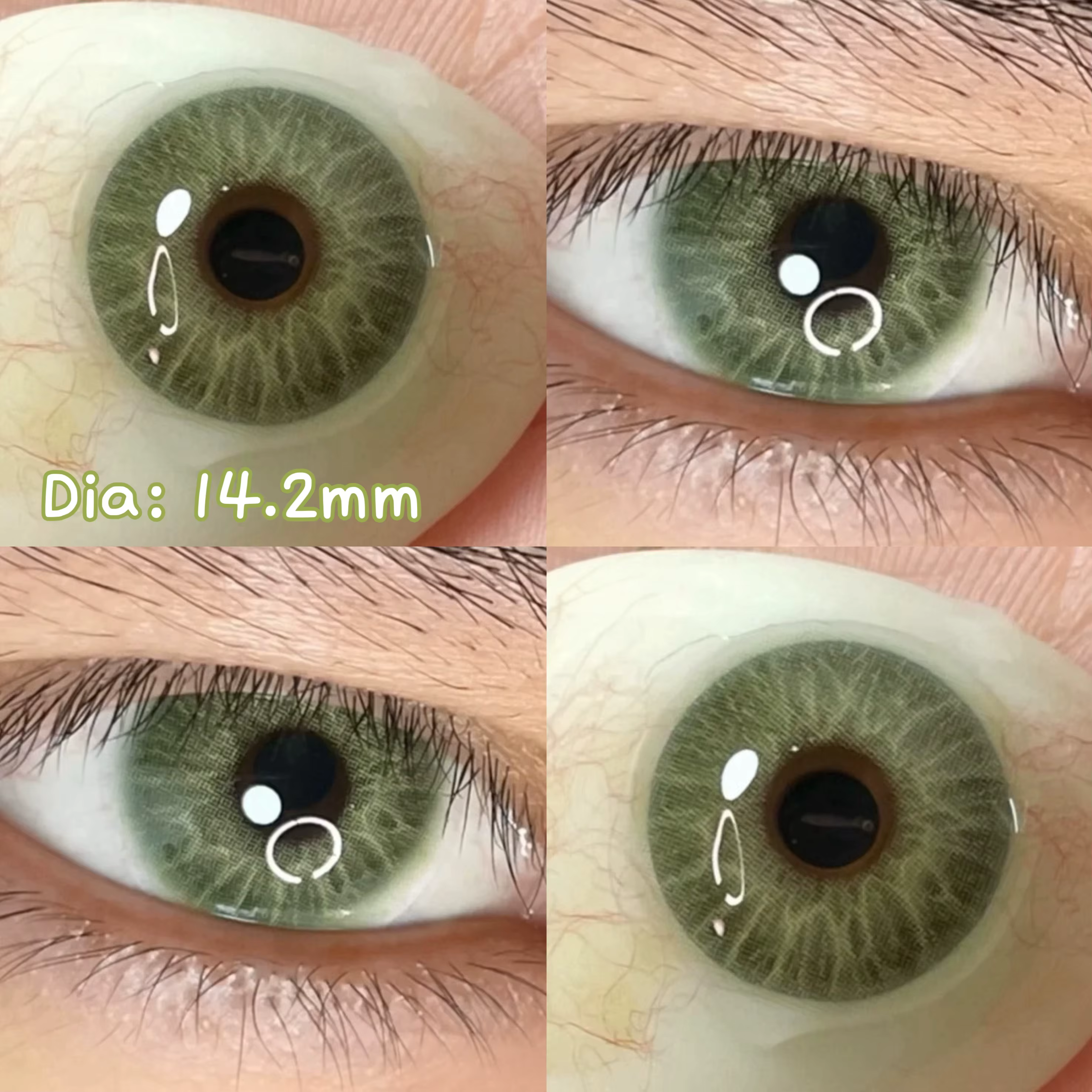 OVOLOOK 1 paire (2 pièces) grandes lentilles noires pour les yeux lentilles de Contact de couleur bl