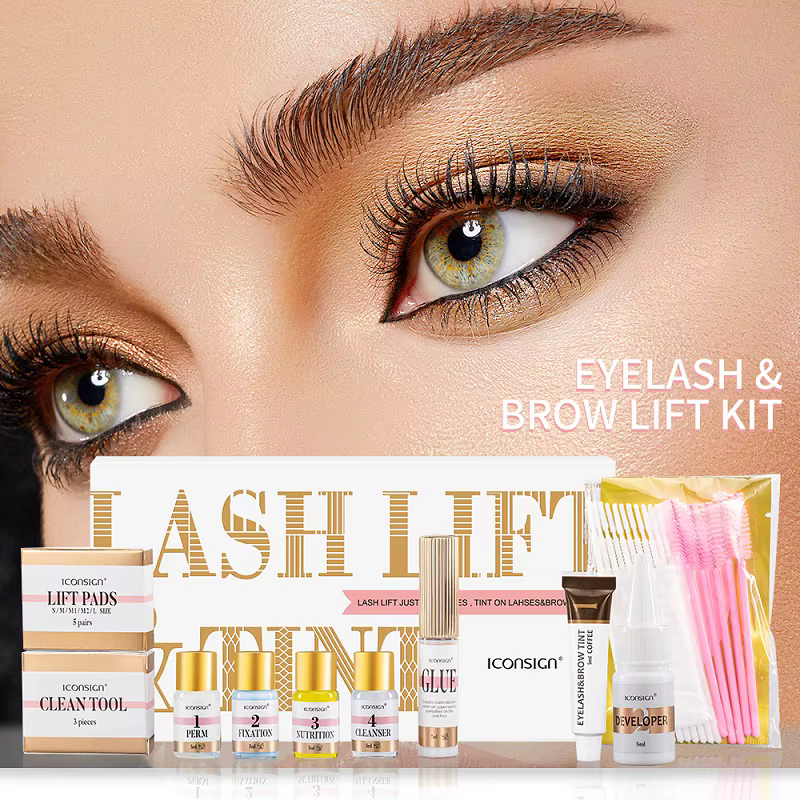ICONSIGN-Kit professionnel de lifting et de teinte des cils, outils de maquillage pour les yeux, liv