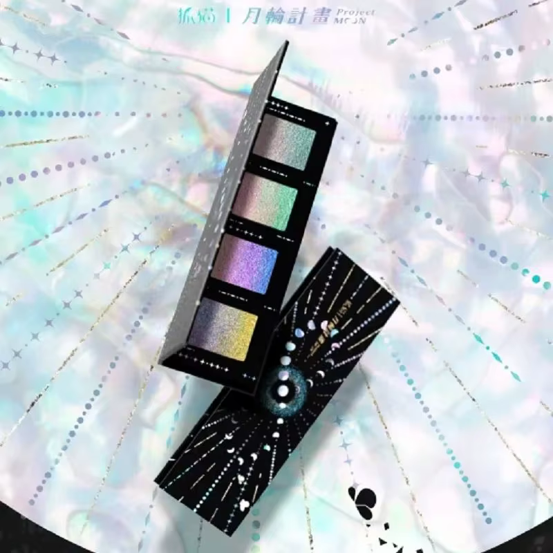 DRAMO 4 couleurs fard à paupières caméléon miroitant paillettes ombre à paupières Palette maquillage
