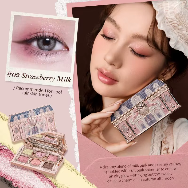 Flower Knows SWEETIE BEAR Palette de maquillage pour les yeux hautement pigmentée ombres à paupières