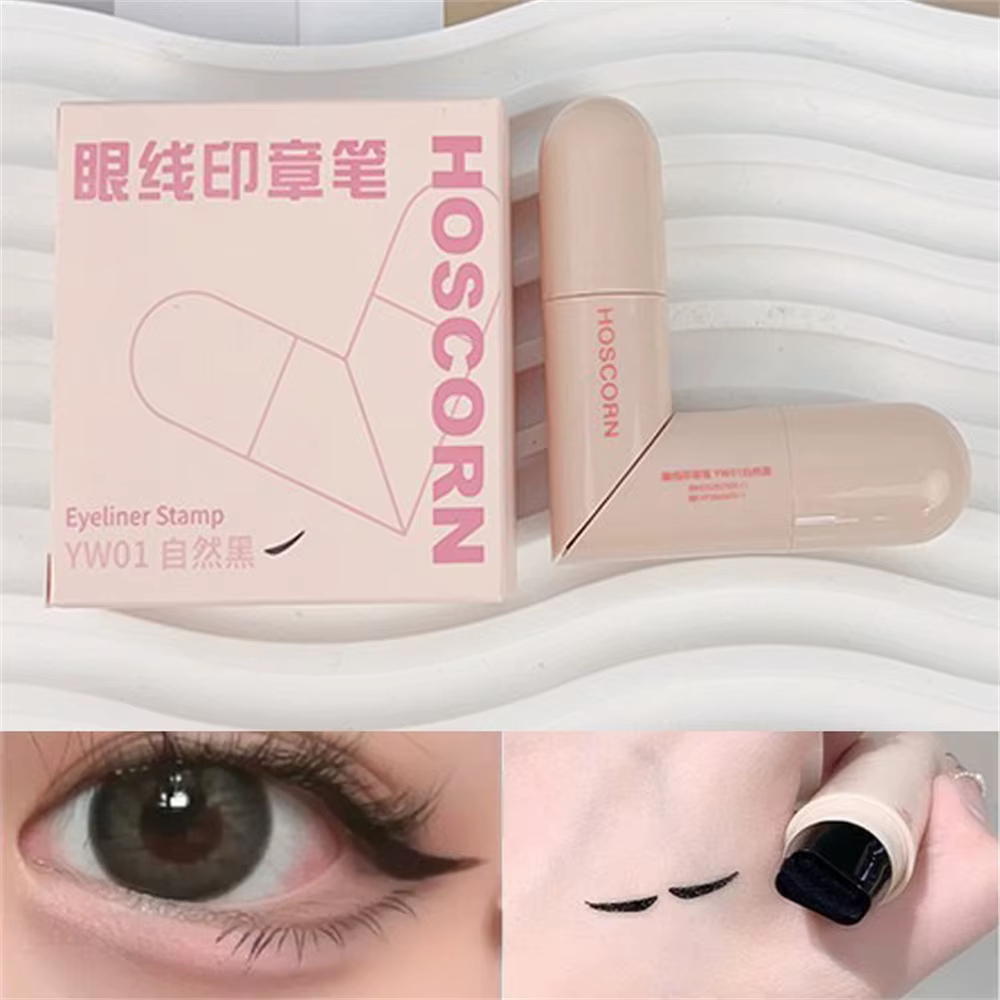 Tampon Eyeliner intégré à Double aile imperméable, résistant à la sueur et longue durée, facile à ut
