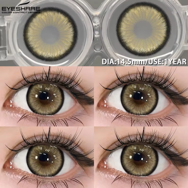 EYESHARE 1 paire série FLORENCE lentilles de contact colorées à la mode pour les yeux doux annuel Co