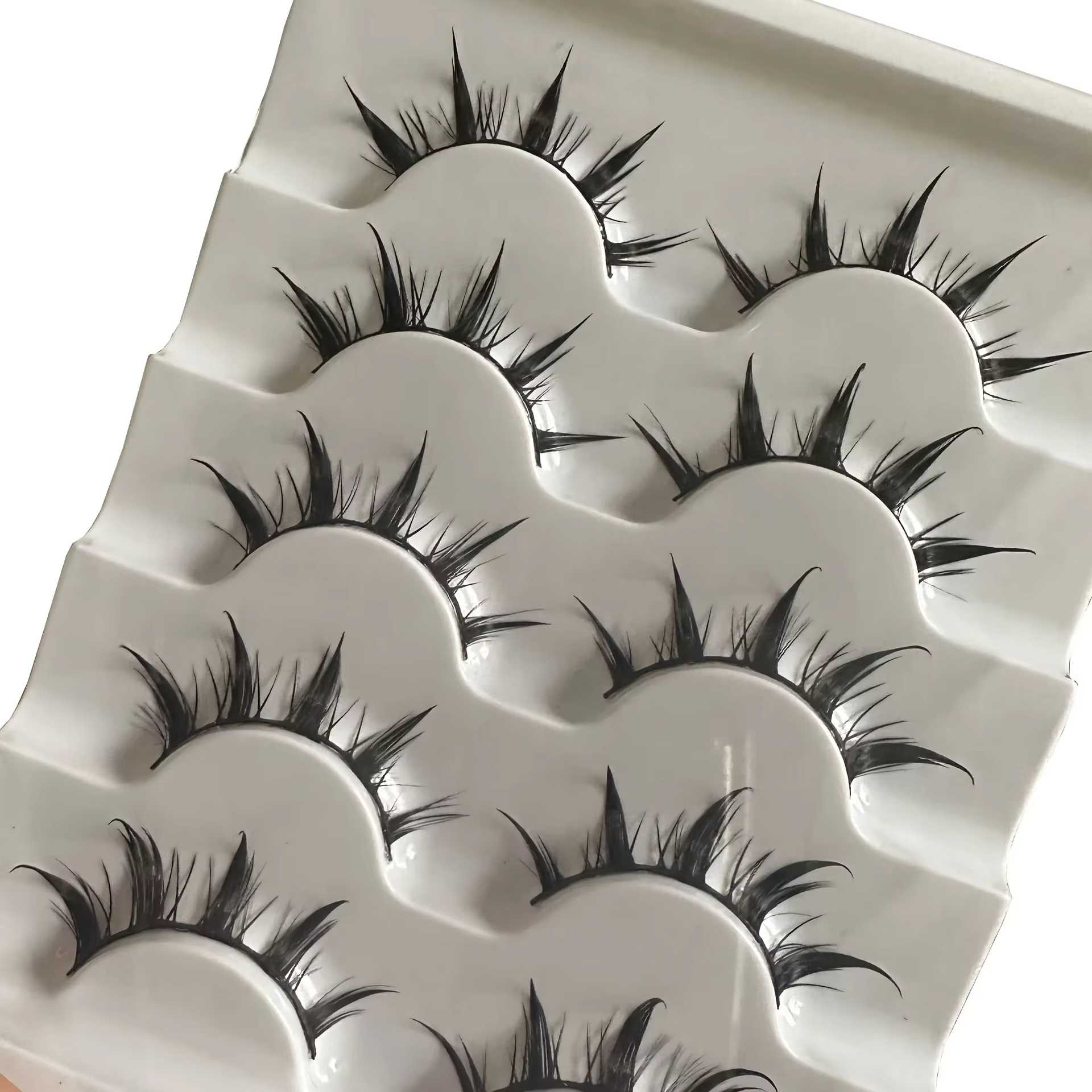 Faux cils d'inspiration d'anime, 5 paires de faux cils d'oeil de dessin animé, aspect dramatique, st