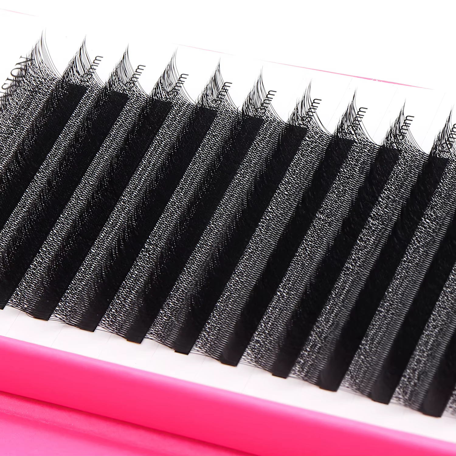 XIUSUZAKI 5 plateaux/lot 4DW forme Extension de cils préfabriqués Volume ventilateurs Extensions de