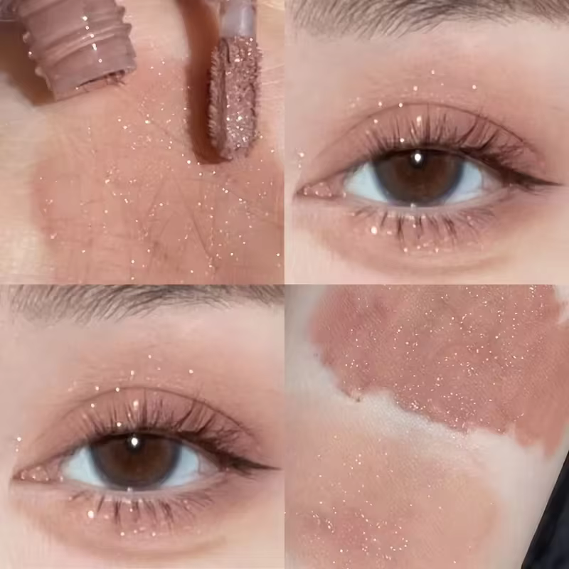Fard à paupières liquide longue durée-fard à paupières mat, scintillant et métallique, maquillage po