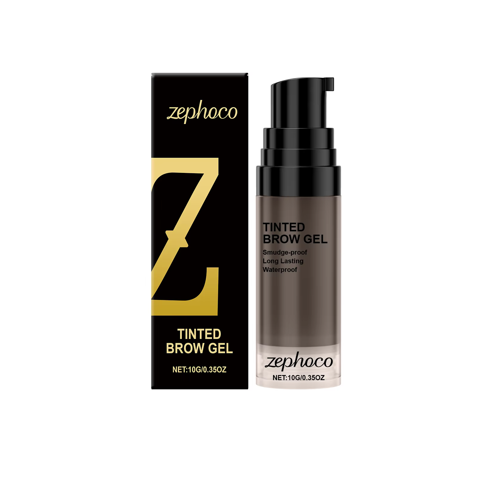 Gel à sourcils colorant, crème imperméable, longue durée, hautement teinté, maquillage lissant, brun