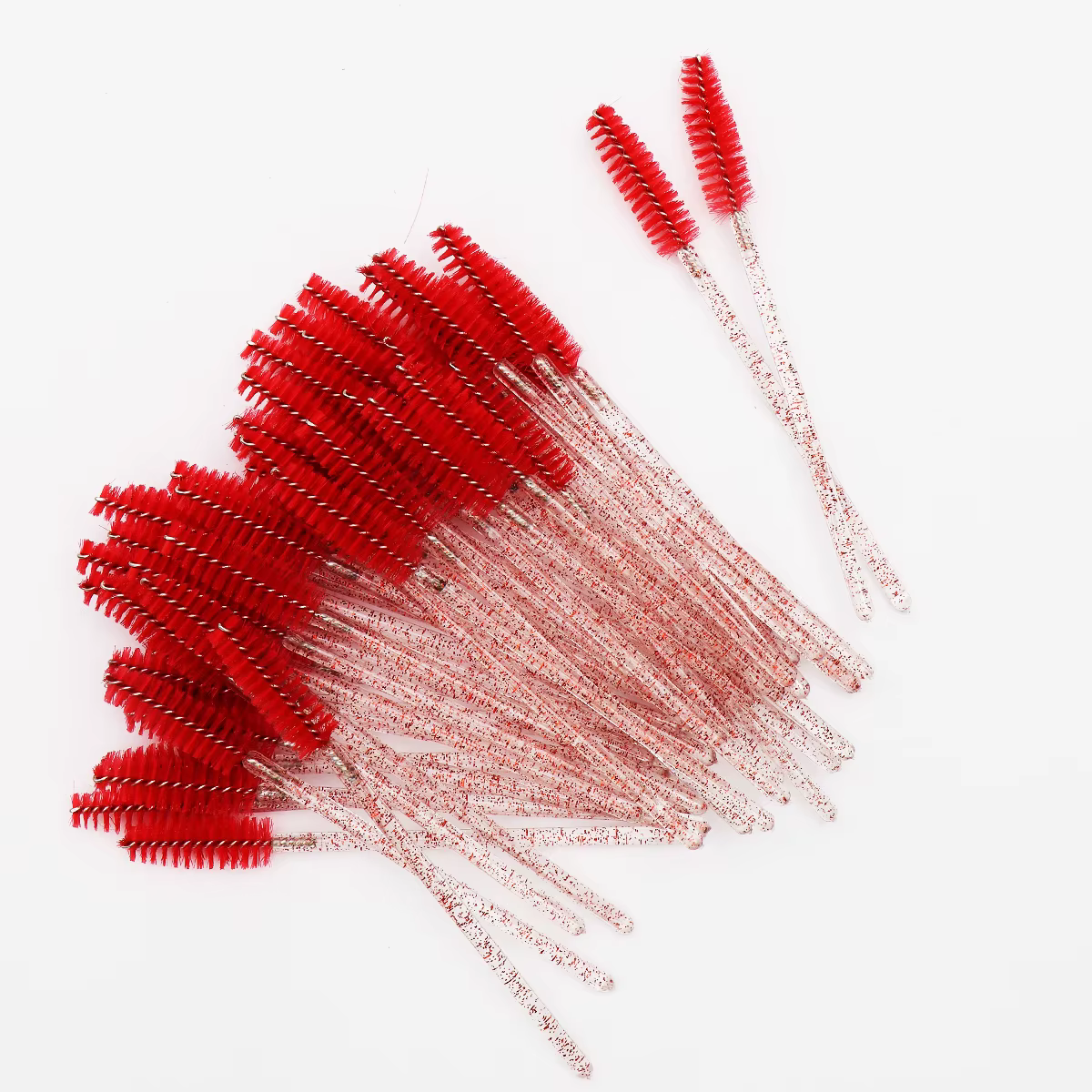 Brosse à cils en cristal, peigne, extension de cils de poulet, baguettes de mascara, maquillage prof