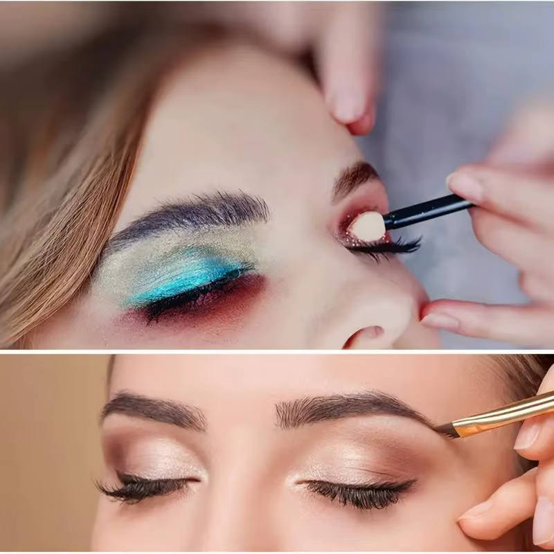Ensemble de pinceaux de maquillage professionnels, poils synthétiques doux pour fond de teint, fard