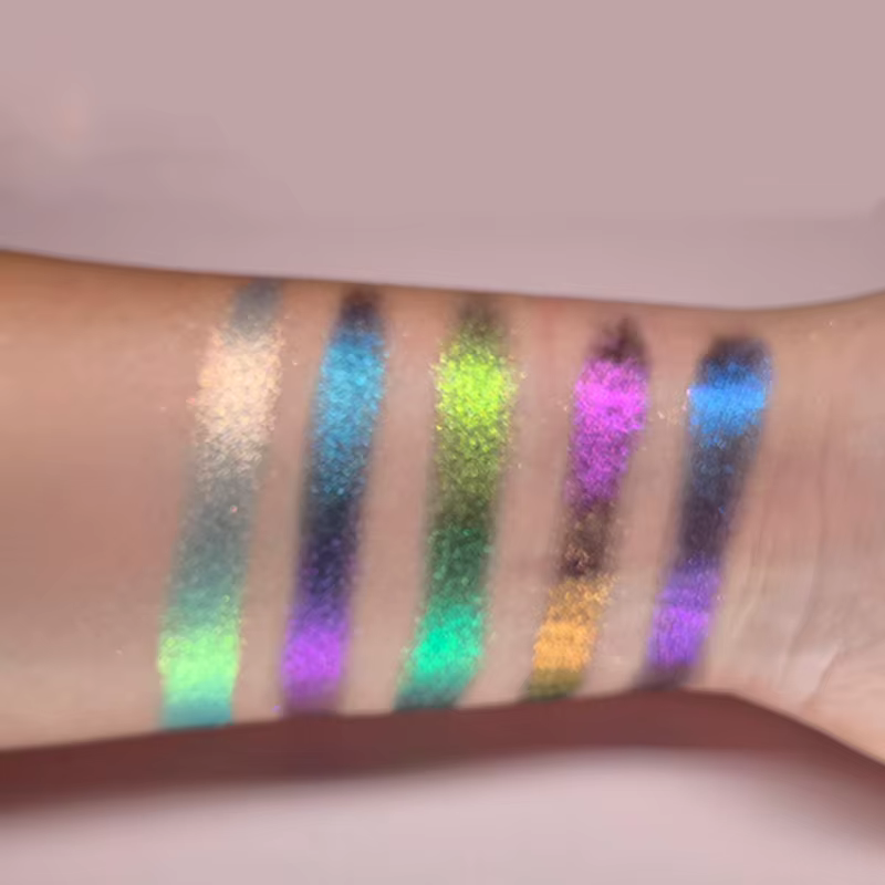 Chameleon extrême nuit cinq couleurs Palette bleu couleur caméléon fard à paupières maquillage créat