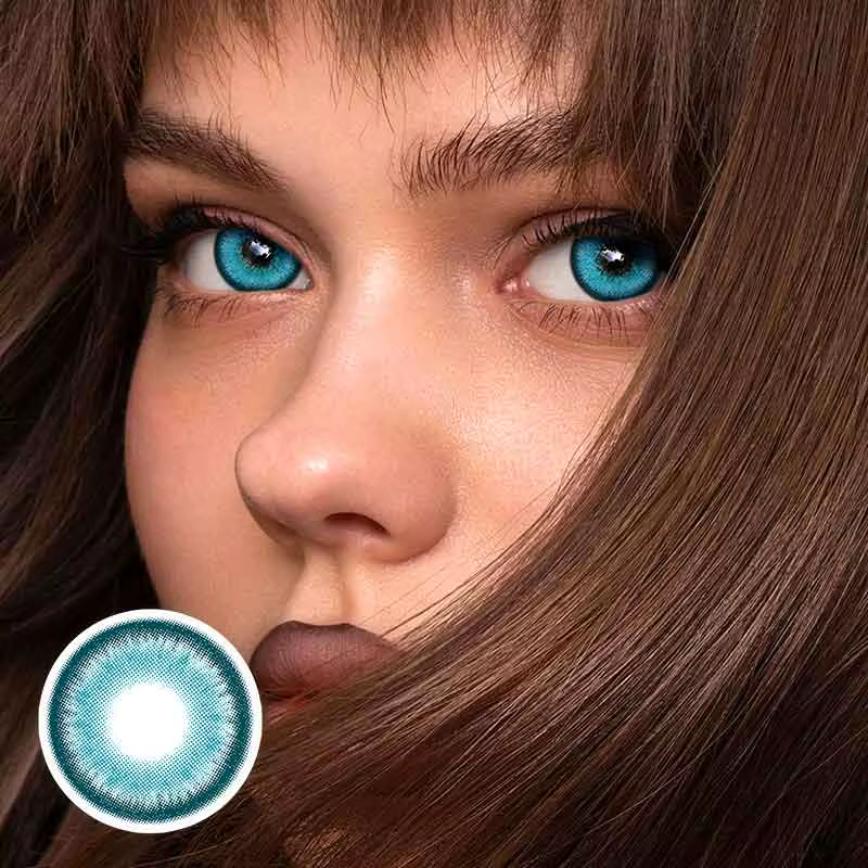 Bio-essence 1 paire de lentilles de Contact colorées lentilles pour les yeux bleus lentilles pour le