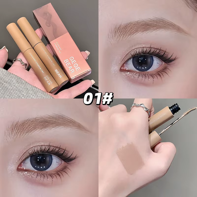 Rehausseur de teinture de sourcils rose brumeux, teinte imperméable et résistante à la sueur pour un