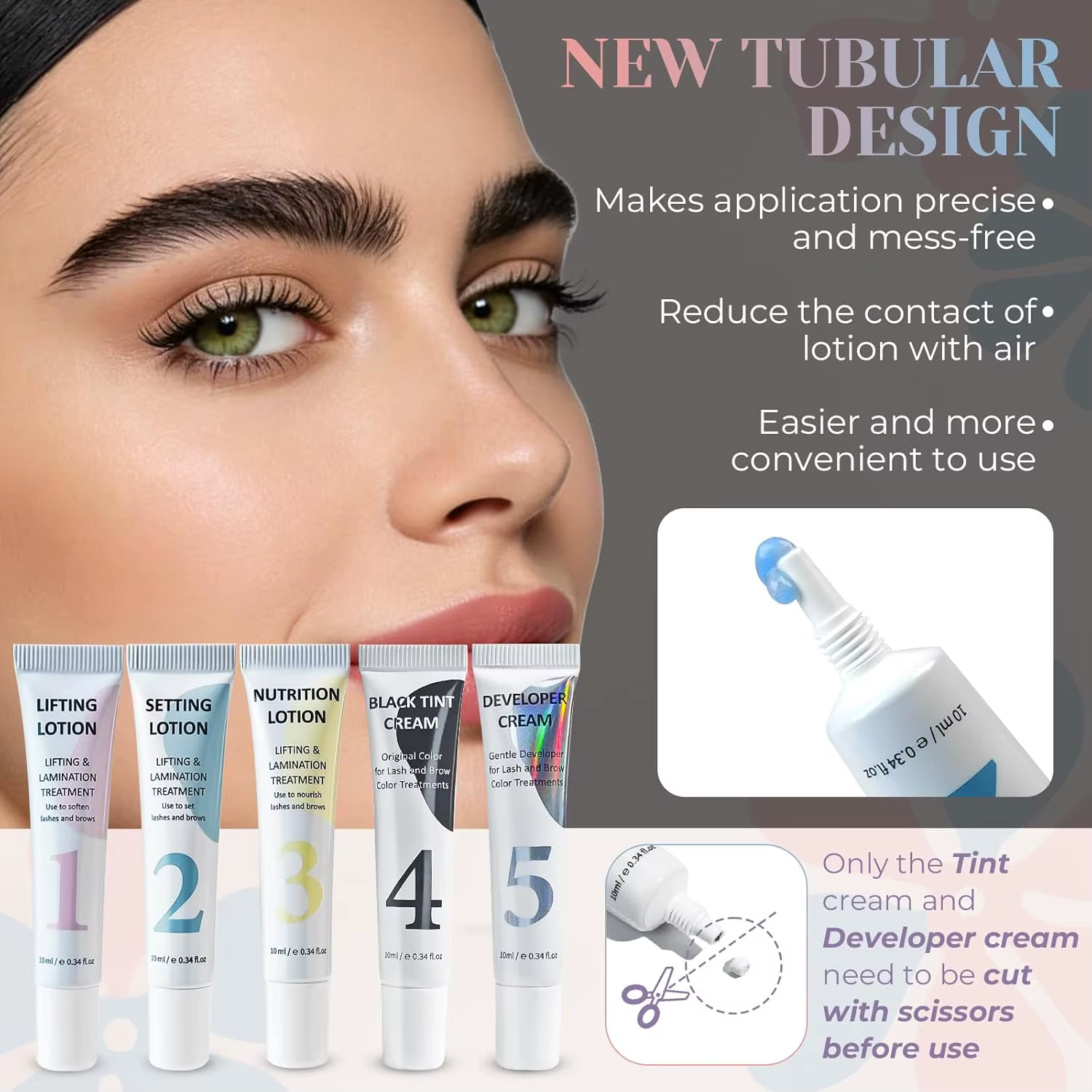Kit de rehaussement et teinture cils et sourcils PERMANIA – Fixation permanente pour cils et sourcil