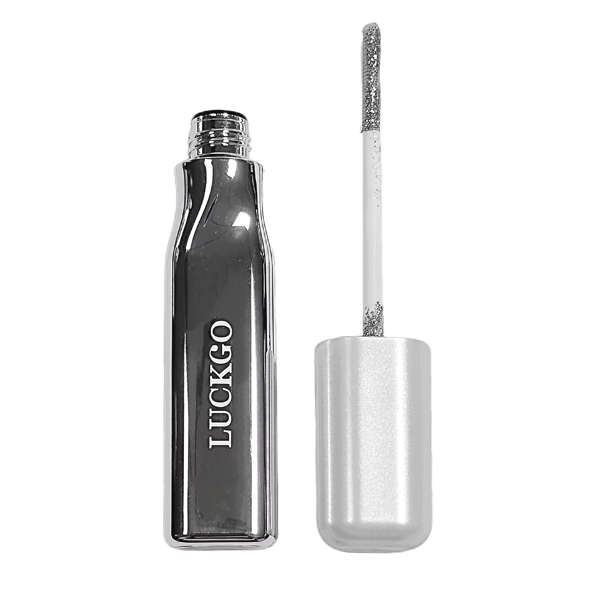 Mascara Diamond Shine Léger, Longue Tenue, Imperméable, Anti-Transpiration, Paillettes Argentées, Br