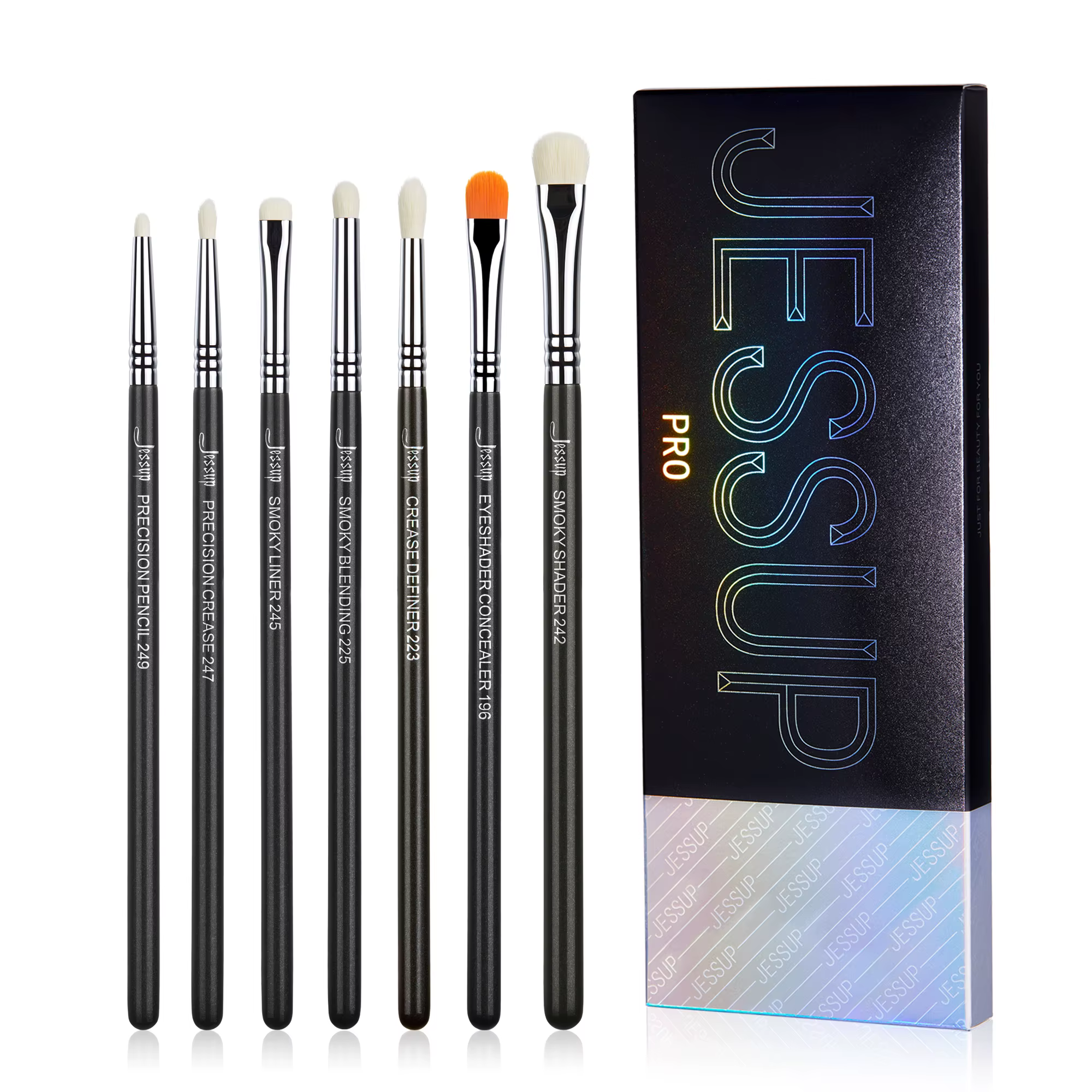 Jessup-Ensemble de pinceaux de maquillage pour les yeux, pinceau professionnel pour mélange des yeux